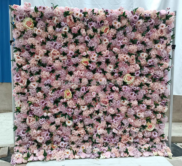 11 # Grand mur de fleurs de rose