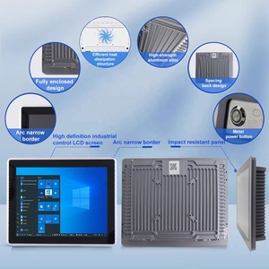 Panel Industrial de 12,1 pulgadas, PC, controlador CNC integrado/máquina ATM, computadora de pantalla táctil capacitiva - Product Image 5