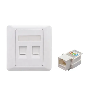 Tipo 86 1/2/4 porta piastra frontale RJ45 Computer telefono rete informazioni presa pannello tipo 86 piastra frontale - Product Image 4
