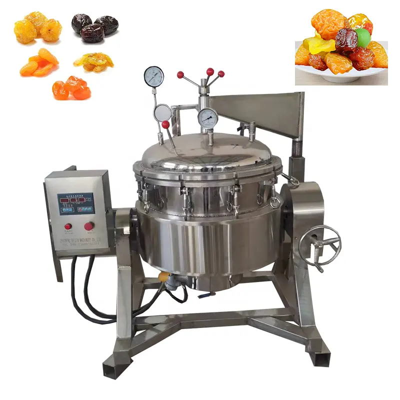 fruit jam vacuum cooking machine sugar infused melting pot