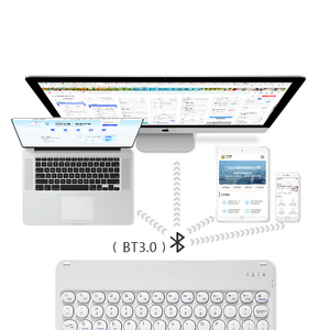Bulk 2.4Ghz Wireless Charging Multimedia <strong>Keyboard</strong> Mini Plug and Play <strong>Keyboard</strong> Suspended Keycap <strong>Keyboard</strong> and BT Mouse Combo - Product Image 2