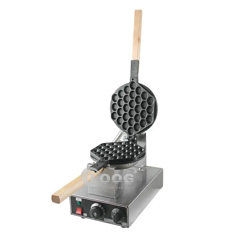 Équipement de restauration rapide automatique électrique Egglettes Puff Cake Iron Bubble Waffle Pack 30 50 Maker Egg Waffle Warmer Machine
