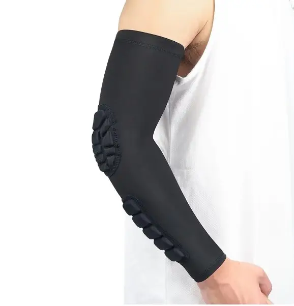 KSY Hot sale Honeycomb Padded Elbow Breathable arm Sleeves Brace Compression Arm Protective Support Elbow Guard
