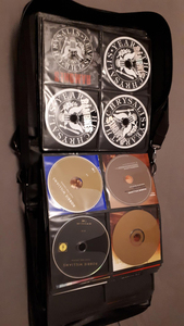 工厂cd盒320 CD黑色DVD收纳盒带肩带CD DVD组织者大容量 - Product Image 3