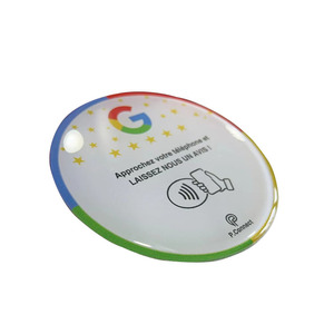 100 personalizzabile programmabile * 100 quadrato NFC codice QR adesivo impermeabile Google NFC piastra
