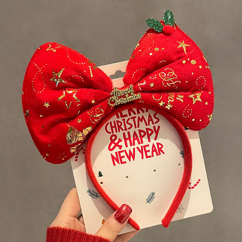 4#christmas bow headband