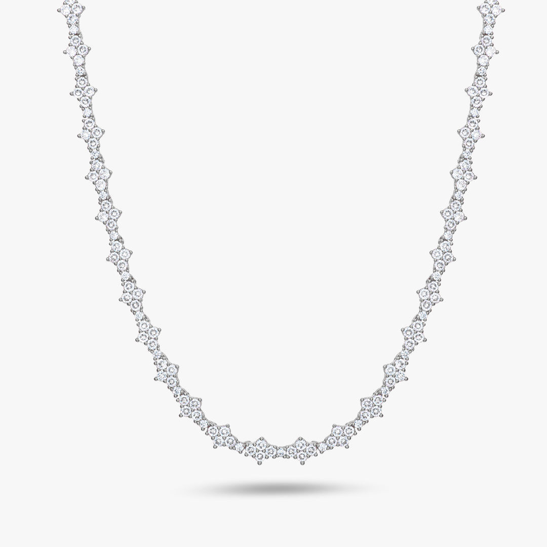 Moissanite-Argent