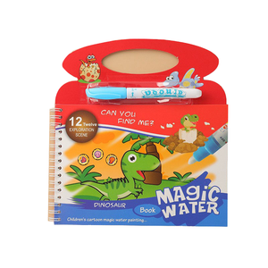 <strong>Cartoon</strong>-Style Magic Water Coloring Book for <strong>Kids</strong> Dinosaur-Shaped Drawing Board Handheld Watercolor Painting Toy for Drawing <strong>Art</strong> - Product Image 1