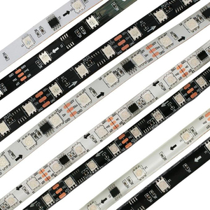 DC24V WS2811 striscia led 5m 60 led/m bianco/nero PCB 2811 led indirizzabile luce digitale - Product Image 6