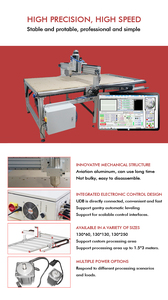 Maquinaria Industrial ATC 1325 enrutador CNC grabador de corte de metal máquina de perforación y fresado march3 software enrutador de madera cnc - Product Image 5