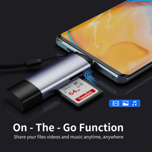 Benutzer definierte tragbare Mini TF SD-Kartenleser USB C USB 2.0 3.0 Speicher OTG-Kartenleser Adapter mit Typ C Für PC Mac iPhone Android - Product Image 2