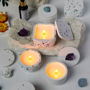 Toptan doğal şifa kristal el yapımı DIY el sanatları kristal çakıl selenite aromaterapi mumlar ev dekorasyon için - Product Image 5