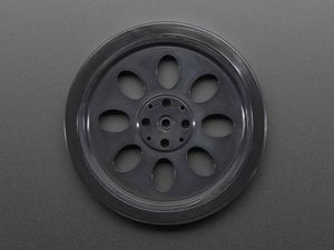 25T Servo Wheel with Unisex Rubber Tire Radio <strong>System</strong> and Gyro for Intelligent Robot Car Education DIY Kit and Competition