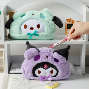 Sevimli kız peluş Kuromi öğrenci büyük kapasiteli kırtasiye kalem çanta makyaj karikatür Cinnamoroll Tote çanta saklama çantası hediye - Product Image 3