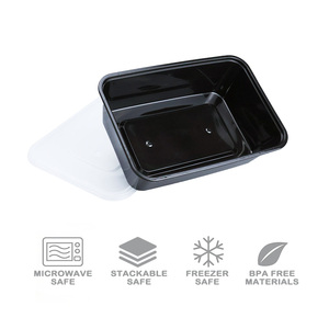 Kitchen Essential Storage Disposable <strong>Rectangular</strong> Round Plastic Food <strong>Container</strong> with Multiple Capacities and <strong>Sizes</strong> - Product Image 4