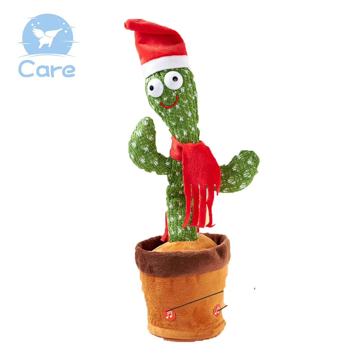 Pot de fleurs en peluche mignon de haute qualité dansant parlant Cactus électrique en peluche jouets de danse et de chant pour le cadeau de bébé