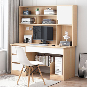 Cheap Children Study Table with Bookshelf Adult Home Office Tables Chairs <strong>Computer</strong> Desk Sets <strong>Customized</strong> Office Furniture Modern - Product Image 4