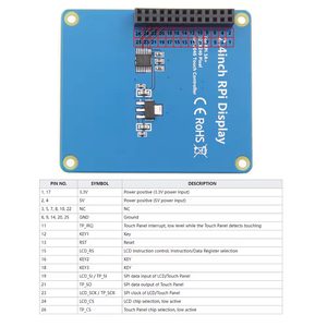 2,4-Zoll-SPI-LCD-Touchscreen-Monitor LCD-Display mit einer Auflösung von 320*240 für Raspberry Pi 3 4 5