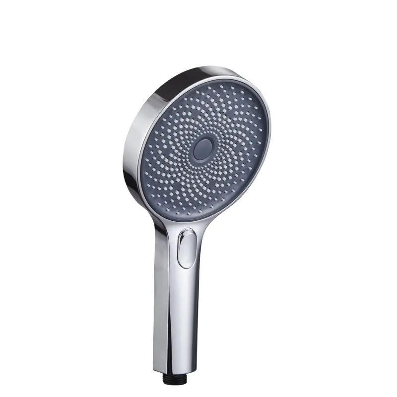 Factory Direct ABS Handheld Round Rain Shower Bathroom Faucet Shower Accessories Bathroom Chrome Hand Shower
