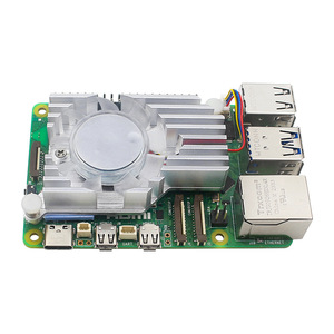 Высококачественный радиатор Raspberry Pi 5-го поколения Raspberry Pi 5 5B алюминиевый радиатор с вентилятором PWM для охлаждения - Product Image 2