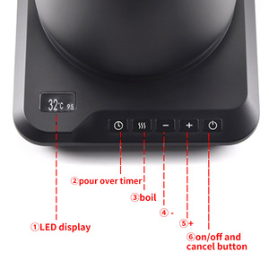 Custom Logo Electric Coffee Kettle <strong>Temperature</strong> Gooseneck Hand Drip Pour Over Coffee <strong>Digital</strong> Display Kettle - Product Image 6