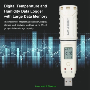 Digital Mini <strong>Data</strong> <strong>Logger</strong> <strong>Temperature</strong> Hygrometer <strong>Temperature</strong> Recorder USB Interface GM1366 - Product Image 2