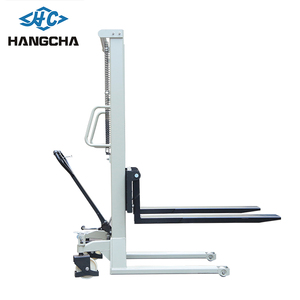 Hangcha Manual Pallet <strong>Stacker</strong> Pedestrian <strong>Stacker</strong> Forklift with Capacity 1ton 2ton 3ton Lift 1600mm Hydraulic <strong>Stacker</strong> in Factory - Product Image 4