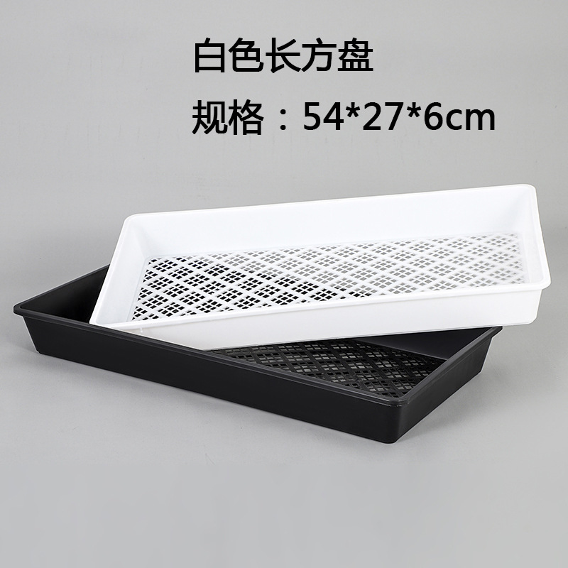 Plateau rectangulaire premium-blanc-54*27*6cm