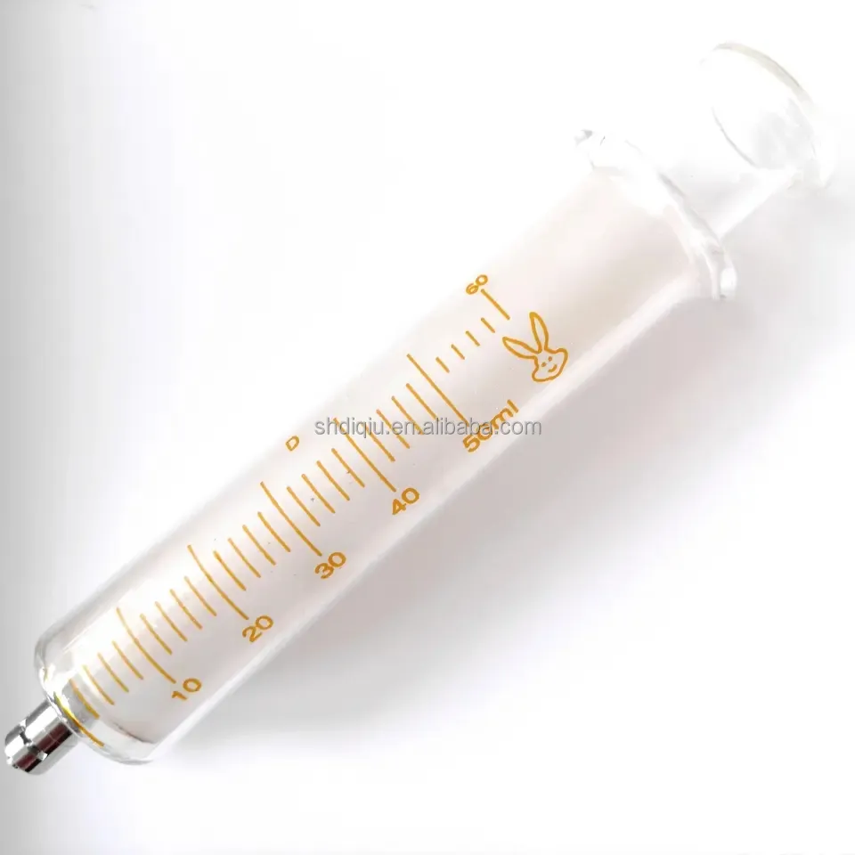 Vente en gros, seringue en verre préremplie, Luer Lock, différentes tailles, seringue buccale en verre réutilisable