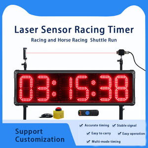 Cronometro per il conto alla rovescia sportivo con Timer Laser da corsa con cavo per l'allenamento di corsa di cavalli con telecomando e pulsante treppiede - Product Image 3