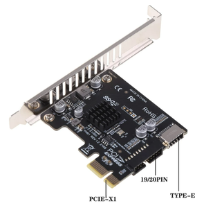 PCIE USB 3.0 Card PCI Expree to <strong>Type</strong>-E USB3 19P Expansion Card Super Speed 5Gbps <strong>Type</strong> C Controller Adapter - Product Image 2