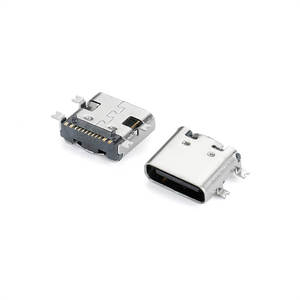 免费样品DIP垂直安装usb-c 24针连接器USB Type-C 16针母连接器端口 - Product Image 1