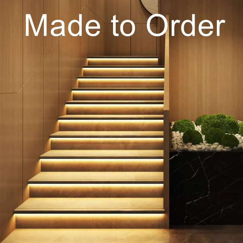 Lumière d'escalier en aluminium Smart Home Activated Motion Wall Stairway Light Pir Motion Automatic Led Stair Light