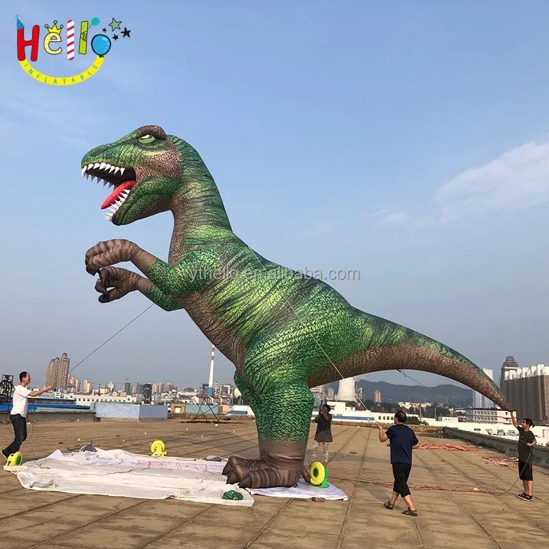 Dinosauro gonfiabile modello gonfiabile di simulazione di animali selvatici giganti
