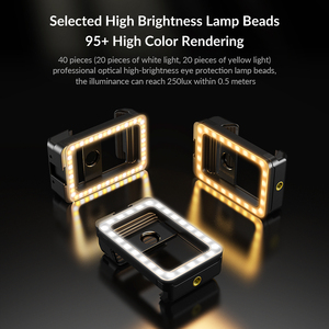 APEXEL ไฟ LED ติด1/4 2700-6500K แบบชาร์จไฟได้, ไฟเซลฟี่ติดบนรองเท้าเย็น - Product Image 4