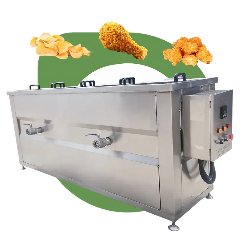 산업 치킨 윙 감자 배치 봄 깊은 가스 프라이어 기계