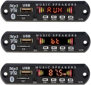 MP3 декодер плата 2*80 Вт 160 Вт усилитель аудио плеер 12 В DIY MP3-плеер автомобильный FM радио модуль TF USB микрофон Запись вызова - Product Image 5