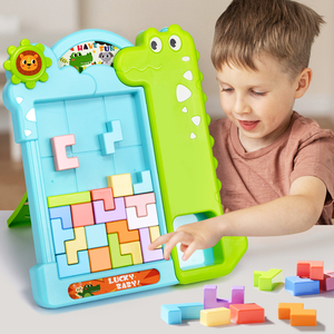 XST Colorful Tower Stacking Board Games <strong>Building</strong> <strong>Block</strong> Toys Family Games Dinosaur Puzzle <strong>Pattern</strong> Russian <strong>Building</strong> <strong>Blocks</strong>