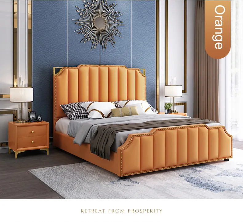 Wholesale wood beds wedding intelligent design secret safe storage leather modern smart tatami bed skirt