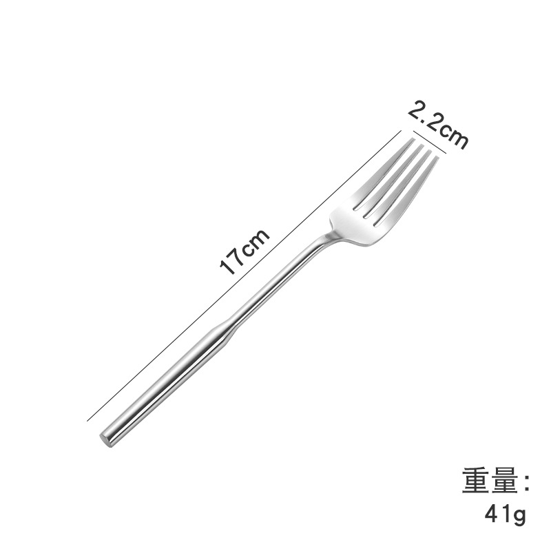 สแตนเลส 304 - ส้อมเด็กด้ามกลม (ส้อมชา)