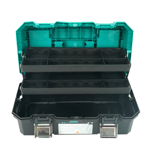 折叠式塑料工具箱，带分层存储可定制OEM/ODM车库工具存储箱 - Product Image 1