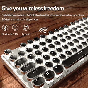 Real Mechanical 104 Keys With Rgb Light E-sports Game the Third Mock Examination Punk <strong>Keyboard</strong> <strong>Wireless</strong> <strong>Keyboard</strong> - Product Image 4