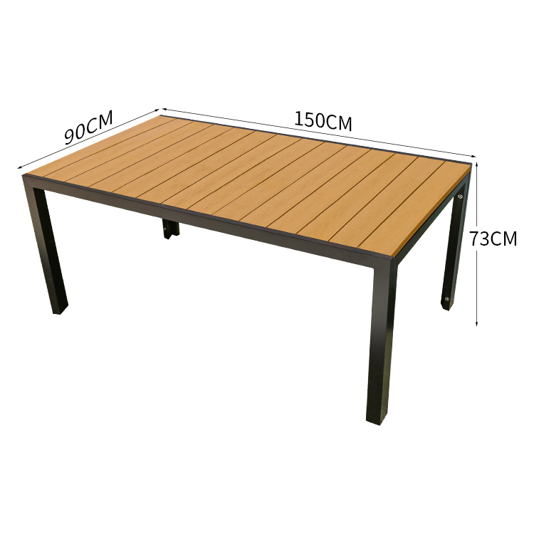 Black frame 150*90cm table