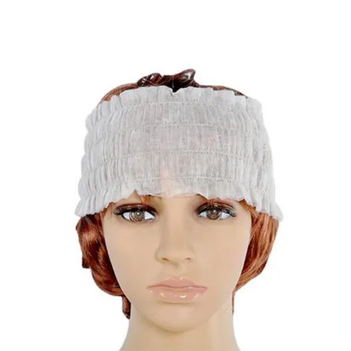 Einweg Stretch Snood Haar bänder, Einweg Haarband Bandeau für Frauen SPA/Beauty