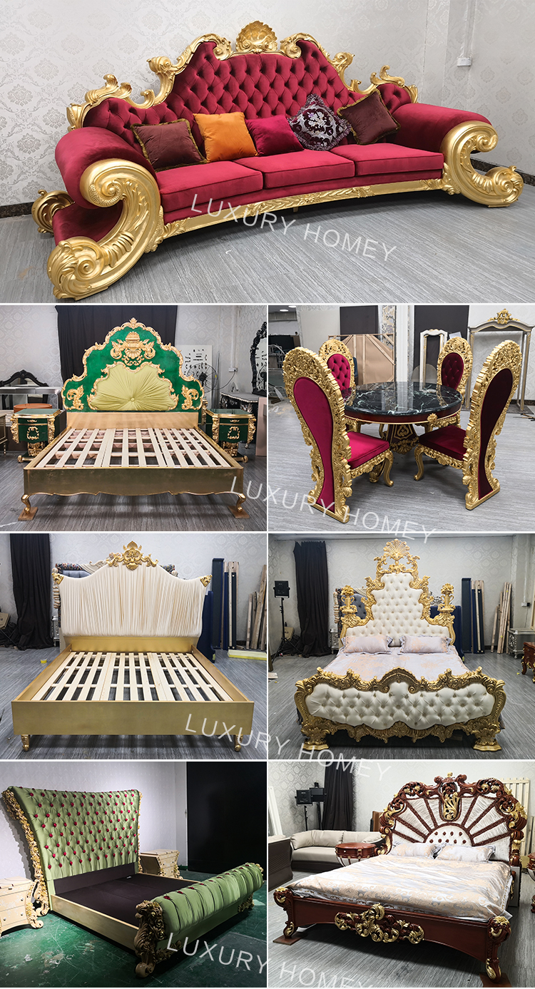 luxury dubai bedroom furniture set for sale from foshan