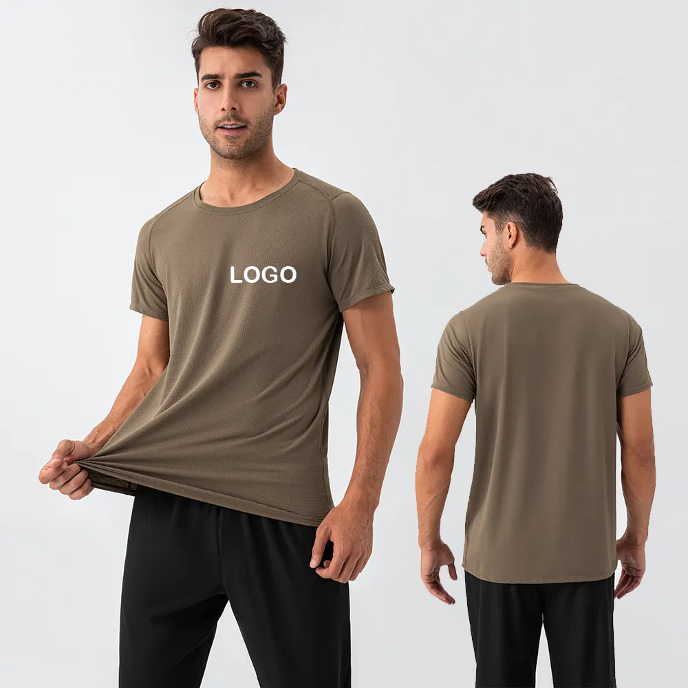 2023 고품질 반소매 단색 라운드 넥 티셔츠 화이트 승화 그래픽 남여 공용 스포츠 티셔츠 남성용 스판덱스