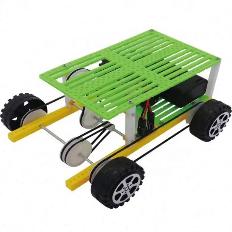 Pulley reducer car DIY assembled toy car kits