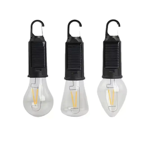 Kanca tipi ile taşınabilir COB ampul LED kamp lambaları-C güneş enerjili açık çadır aydınlatma 3 modu parlaklık - Product Image 1