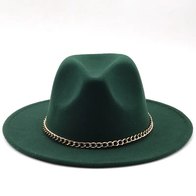 Шляпа Федора из искусственной шерсти с плоским козырьком для мужчин и женщин