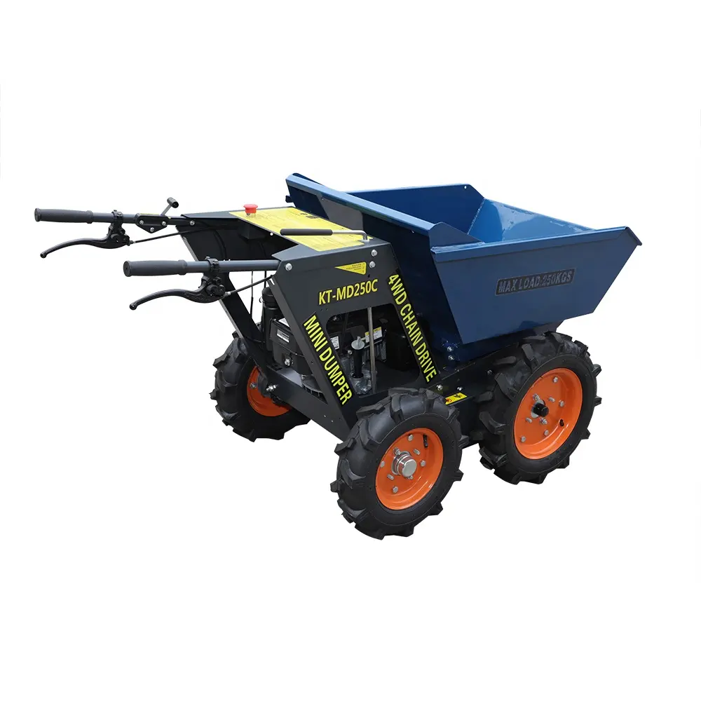 KT-MD250C CE EPA costruzione agricola micro mining piccolo diesel mini dumper 4x4 per il prezzo del giardino